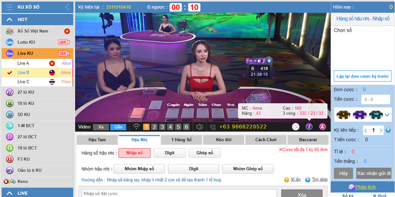 Những trò chơi live casino Ku11 trực tuyến thịnh hành nhất